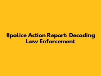 IIpolice Action Report: Decoding Law Enforcement