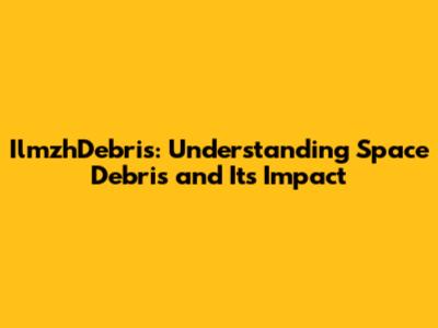 IlmzhDebris: Understanding Space Debris and Its Impact