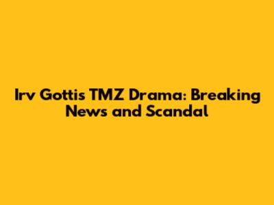 Irv Gotti's TMZ Drama: Breaking News and Scandal