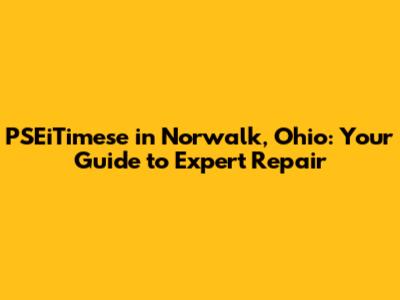 PSEiTimese in Norwalk, Ohio: Your Guide to Expert Repair