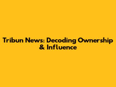 Tribun News: Decoding Ownership & Influence