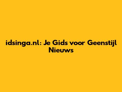 idsinga.nl: Je Gids voor Geenstijl Nieuws